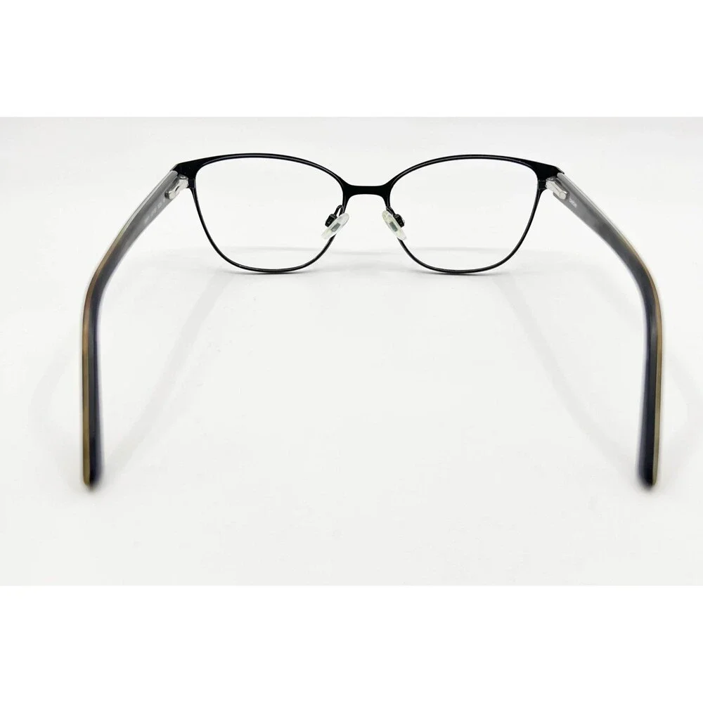Bebe Eyeglasses Womens Black Floral Cat Eye BB5157 52-16-135